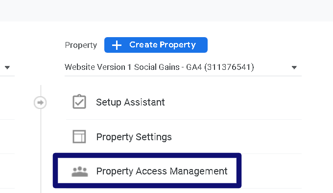 GA4 Property Access Management