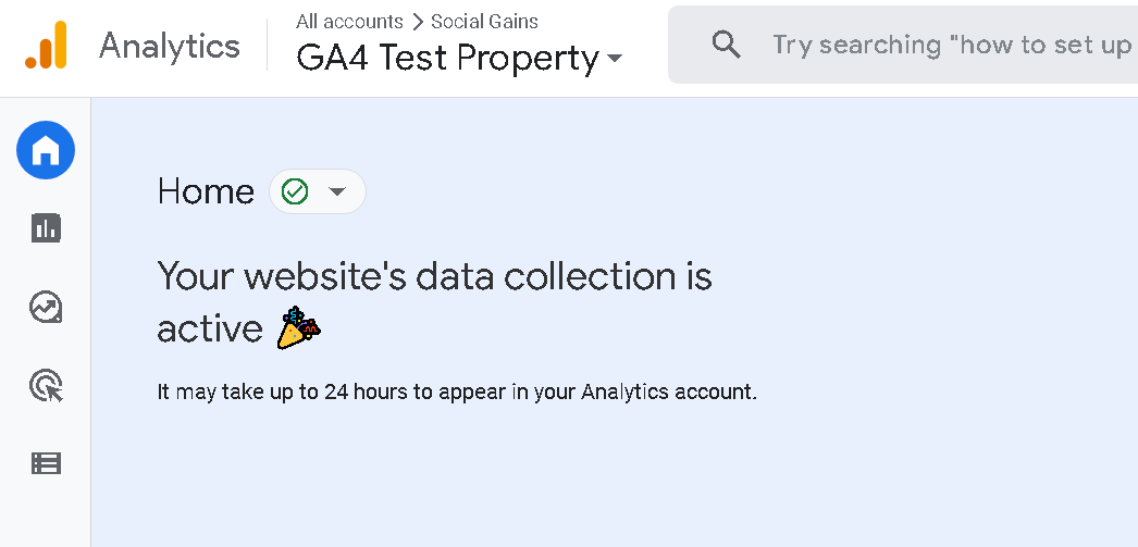 Creating A GA4 Test Property - Social Gains | Your AI Marketing Agency ...